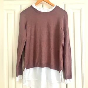 Adrianna Papell Long Sleeved Blouse Preppy Size‎ M